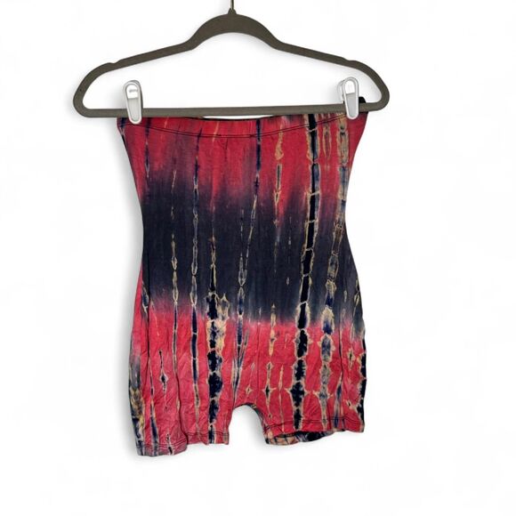 Shein Tie Dye Tube Top Romper One Piece Size Sm - Picture 3 of 5